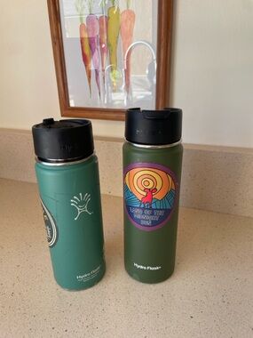 Set Hydro Flask Olive Green Insulated Water Bottle - 18 & 20 oz